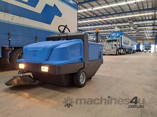caption BUY CONQUEST Heavy Duty Ride-on Industrial Sweepers WITH WATERPROOF FILTER * PERTH WA