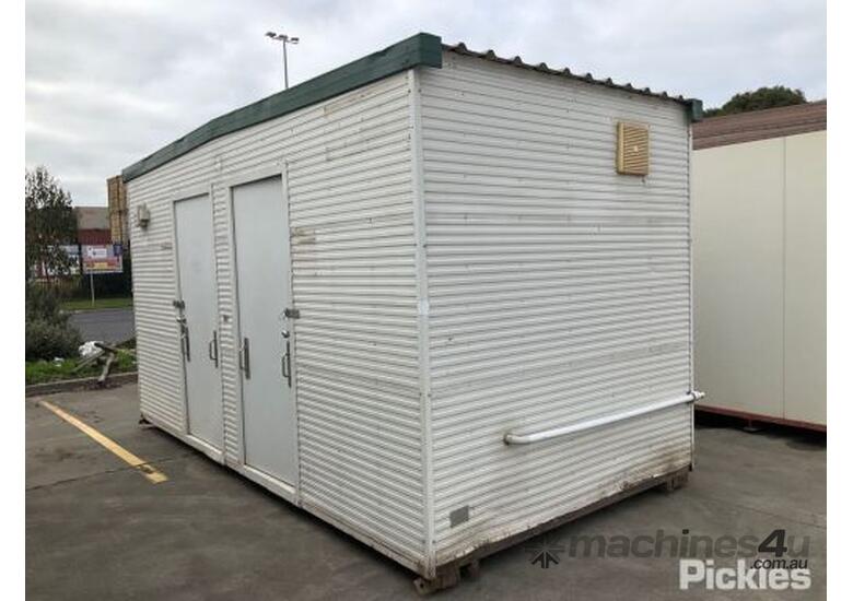 Used Portable Toilet Block 4 8m x 2 4m 2 x Cubicles 2 x Sinks Event