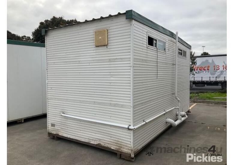 Used Portable Toilet Block 4 8m x 2 4m 2 x Cubicles 2 x Sinks Event ...