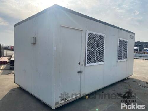 Site Office 6m x 3m Dimensions: 6m x 3m, Shelving, A/C Cavity, Power Sockets, Lighting, Security Win