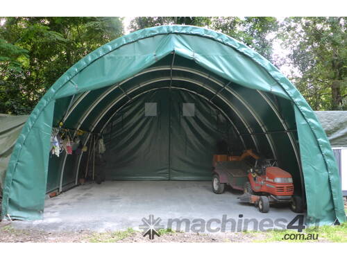 37m2 Workshop Storage Shelter Building 6m x 6m x 3.6m in Forest Green Cover