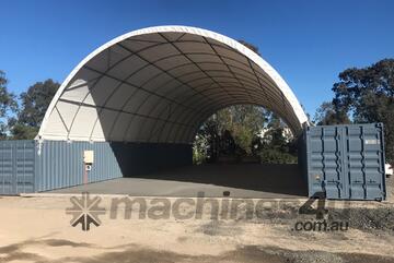 40ft x 80ft Container Shelter No End Wall, Cost Effective!