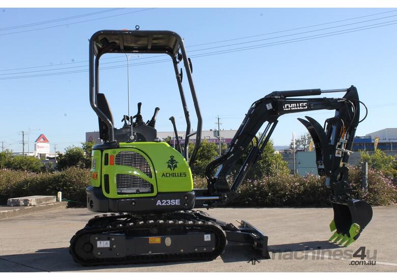 caption Achilles A23SE Mini Excavator Yanmar Engine