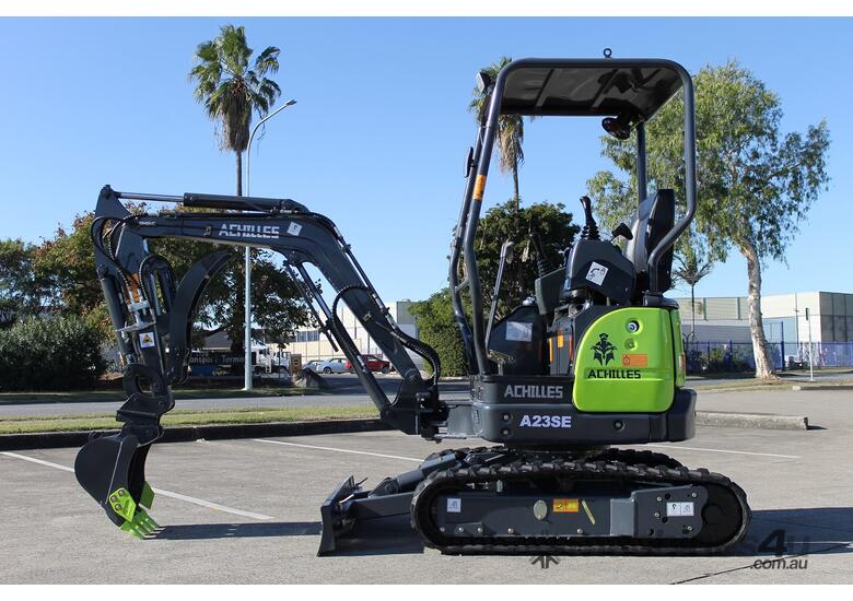caption Achilles A23SE Mini Excavator Yanmar Engine
