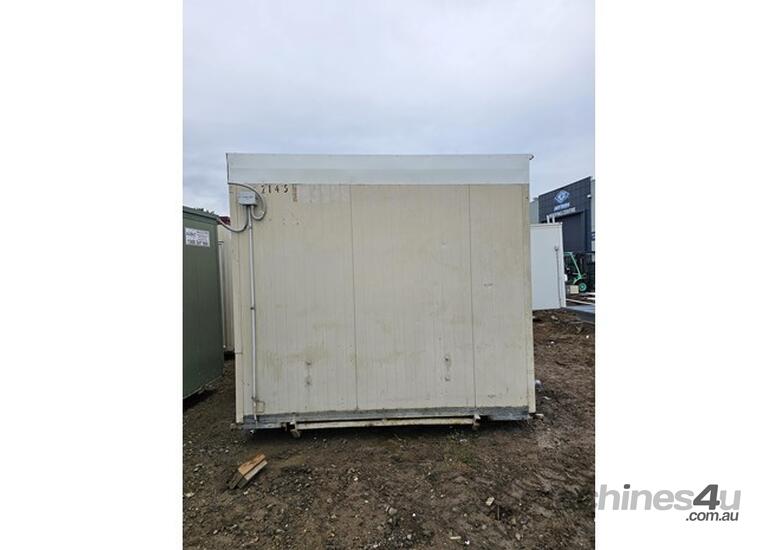 caption Auzbilt Ex Hire Compliant Switchboard Male Portable Toilets: 4.8m x 3m, Pre-Owned