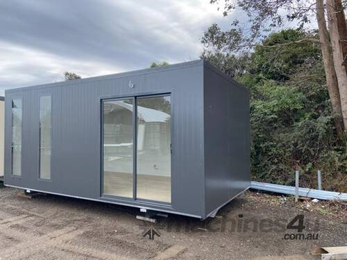 caption Auzbilt Sliding Door Portable Accommodation: 6m x 3m, For Sale