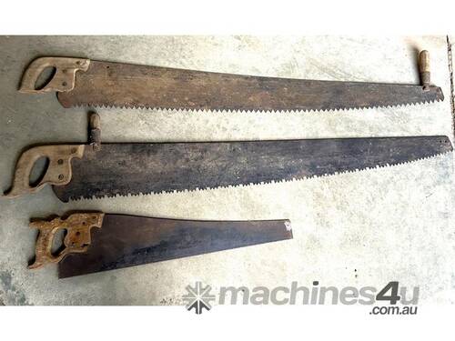 QTY X 3 ANTIQUE SAWS