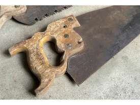 QTY X 3 ANTIQUE SAWS - picture0' - Click to enlarge