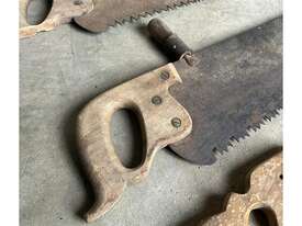 QTY X 3 ANTIQUE SAWS - picture1' - Click to enlarge