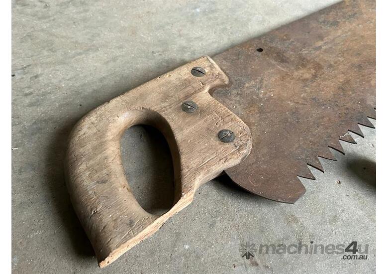 caption QTY X 3 ANTIQUE SAWS