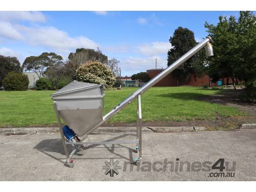 caption Stainless Steel Hopper Auger Screw Feeder 145L