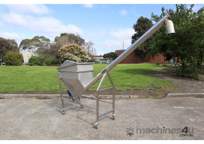 caption Stainless Steel Hopper Auger Screw Feeder 145L