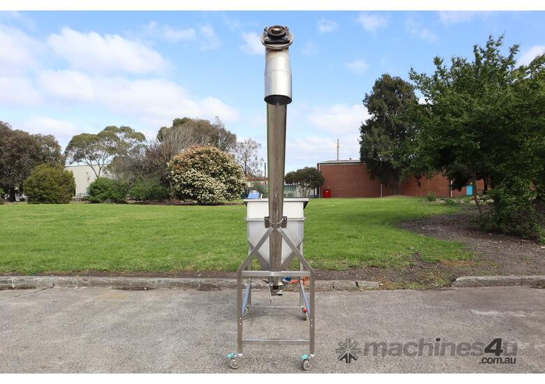 caption Stainless Steel Hopper Auger Screw Feeder 145L
