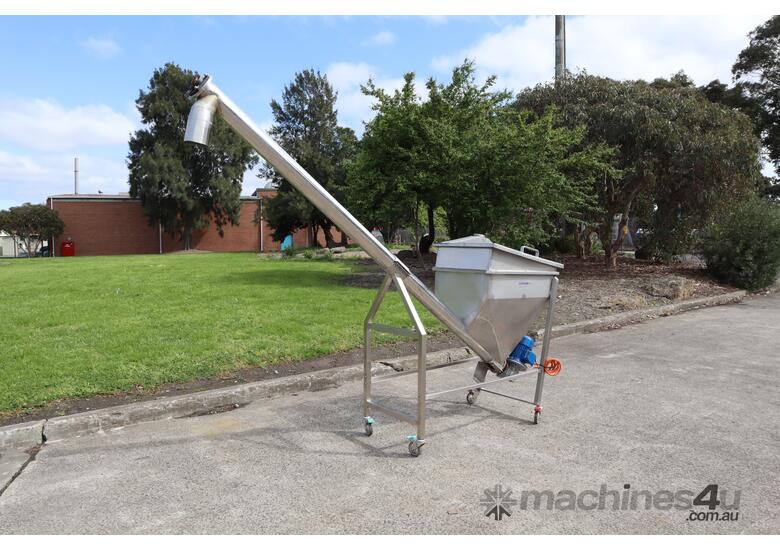 caption Stainless Steel Hopper Auger Screw Feeder 145L