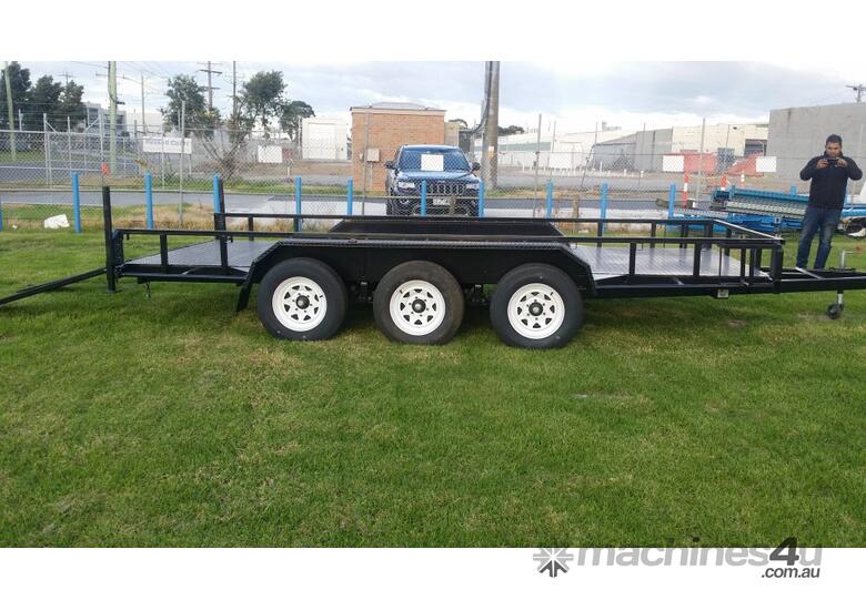 caption 16x6'6 Tri-Axle Car Carrier 4.5T GVM: Ideal for Towing Heavy Vehicles