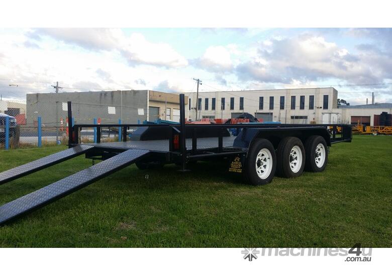 caption 16x6'6 Tri-Axle Car Carrier 4.5T GVM: Ideal for Towing Heavy Vehicles
