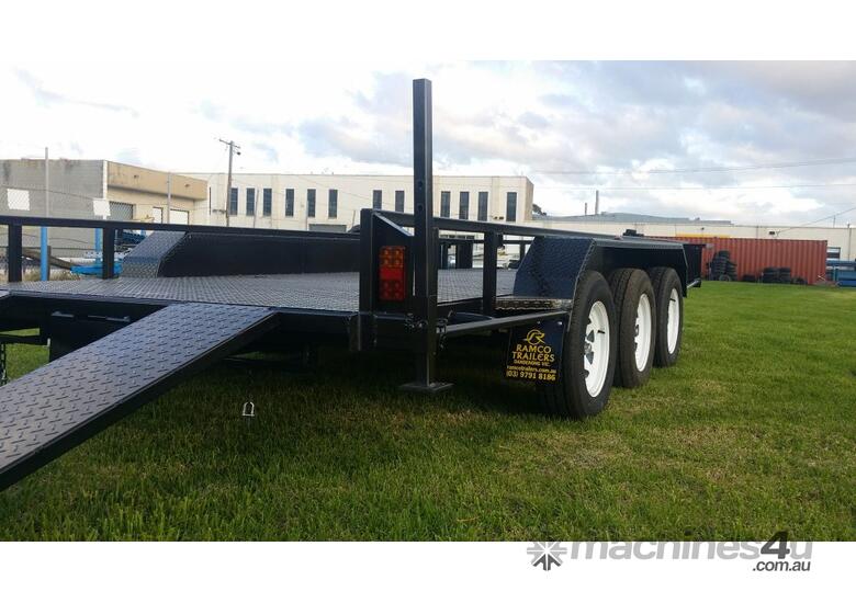 caption 16x6'6 Tri-Axle Car Carrier 4.5T GVM: Ideal for Towing Heavy Vehicles