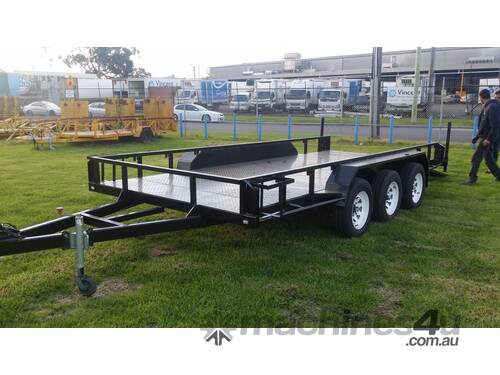 caption 16x6'6 Tri-Axle Car Carrier 4.5T GVM: Ideal for Towing Heavy Vehicles