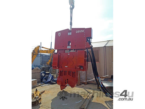 PVE 28VM Vibratory Hammer and Power Pack - Crane Suspended - Variable Moment - Single/Double Clamp - Hire