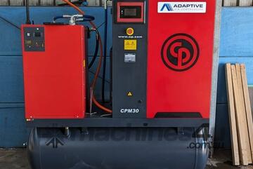 Chicago Pneumatic CPM 30/8 T DRY 22kW 30HP 500L Silent Screw Air Compressor with Tank & Dryer