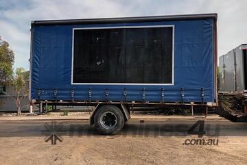 1988 Image Truck Bodies Single Axle Curtainside TAG Trailer