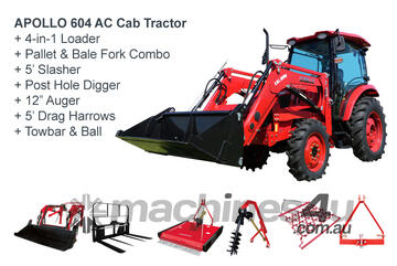 APOLLO 60hp AC Cab Equestrian Tractor Package