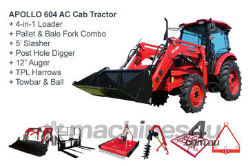 APOLLO 60hp AC Cab Equestrian Tractor Package