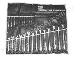 TOOLTEC Spanner Set Ring Open End 25 PCE Metric