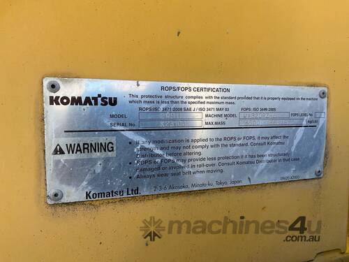 caption Komatsu WA320PZ-6 Wheeled Loader