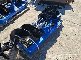 Unused Captok Hydraulic Auger Drive & 3 Augers to suit Skidsteer Loader  - picture1' - Click to enlarge