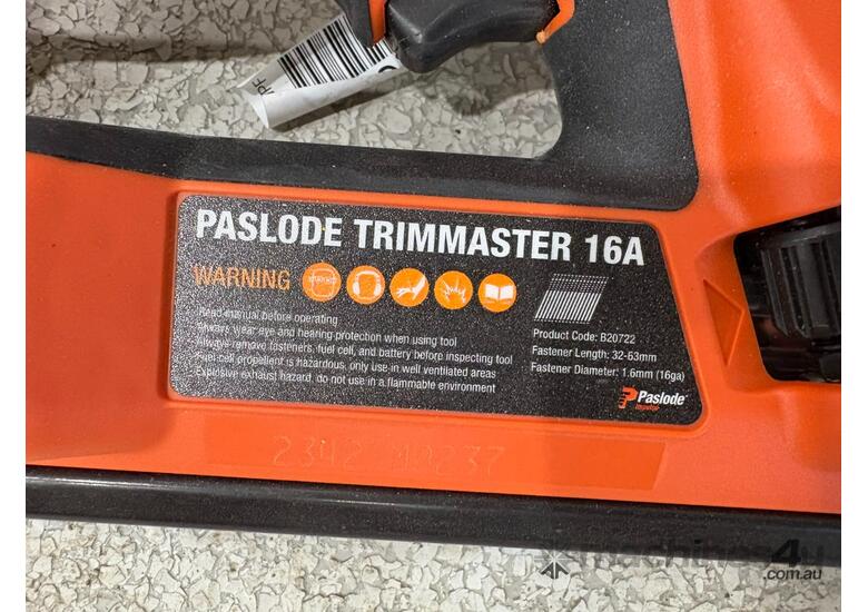 caption Paslode Trimmaster 16A Nail Gun (Police Lost & Stolen)