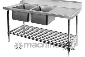 Dsbd7 2400L/A Left Inlet Double Sink Dishwasher Bench