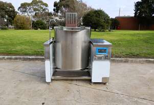 Unused Stainless Steel Tilting Electric Cooker Kettle Mixer - 220L - QBT900