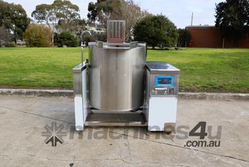 Unused Stainless Steel Tilting Electric Cooker Kettle Mixer - 220L - QBT900