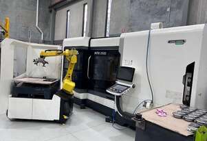 2022 DMG-MORI NTX2500-1500 2nd Generation 5 Axis Mill Turn Center with Robo2Go Robot