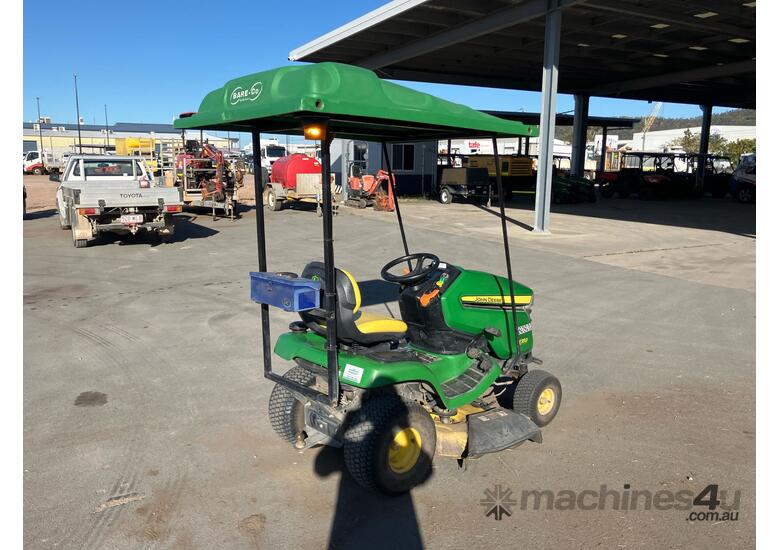 caption 2021 John Deere X350 Ride On Mower