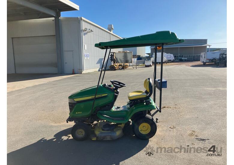 caption 2021 John Deere X350 Ride On Mower
