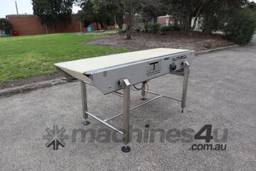 Stainless Steel Motorised Belt Conveyor - 3.85m Long