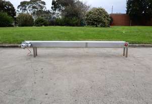 Stainless Steel Motorised Belt Conveyor - 3.85m Long