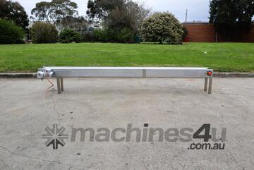 Stainless Steel Motorised Belt Conveyor - 3.85m Long
