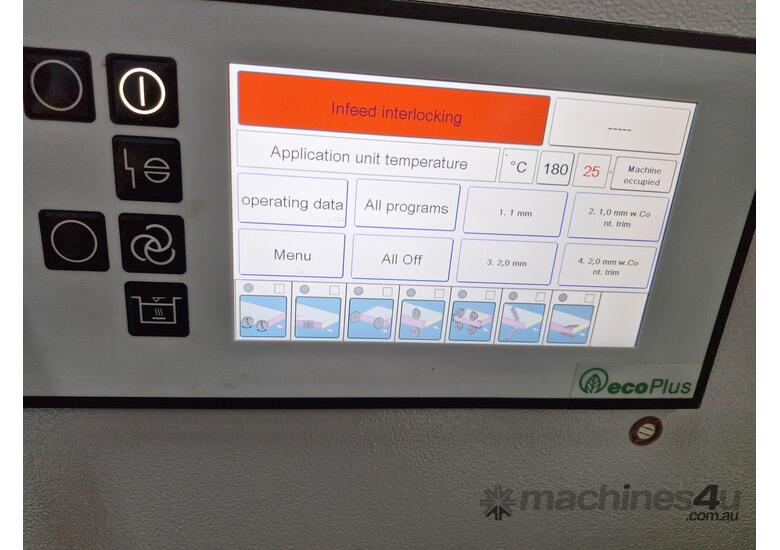 Used Homag Ambition 1120 Edge Bander, (2018) Pre Milling, Corner Rounding, as New only 250 working h