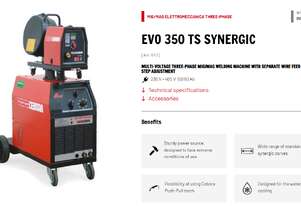 1 only - USED Cebora EVO 350TS Heavy Duty 400Amp Mig Welder