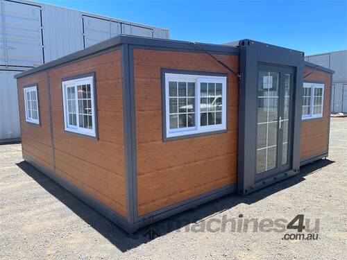 Brown Expandable 2 Bedroom Container House with Ensuite
