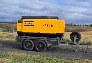 Atlas copco Xas 186 - 375cfm Diesel Air Compressor & 20m 3/4