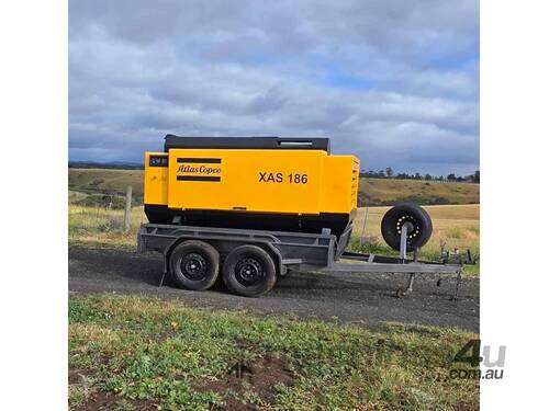 Atlas copco Xas 186 - 375cfm Diesel Air Compressor & 20m 3/4
