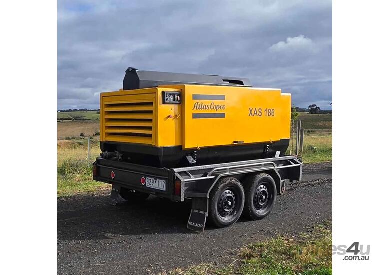 Atlas copco Xas 186 - 375cfm Diesel Air Compressor & 20m 3/4