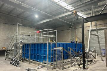 Fixed Freestanding Gantry, Built in House with 2T Hoist - Coolum Beach