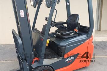E16C Linde - Late Model - Container Mast Electric Forklift - 12 Months Warranty