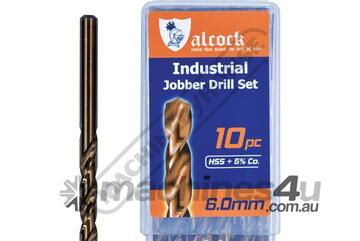 6.0mm HSS Jobber Drill Pack - 10 Piece M35 Grade HSS with 5% Cobalt 135 Precision Ground Flute & S