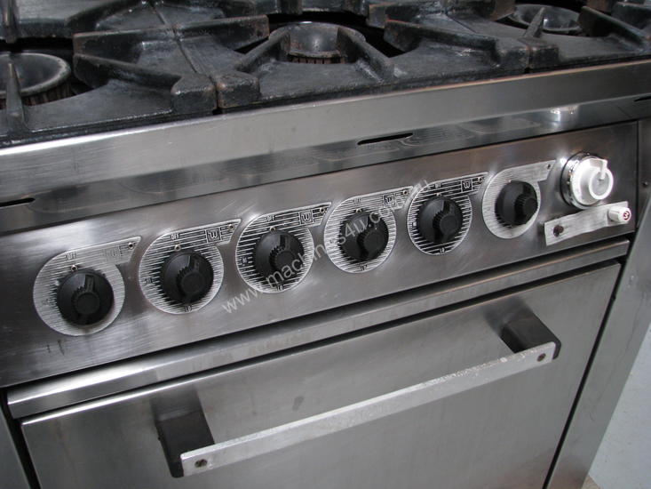 Used Waldorf Commercial Stainless Steel 6 Burner Stove and Oven 6